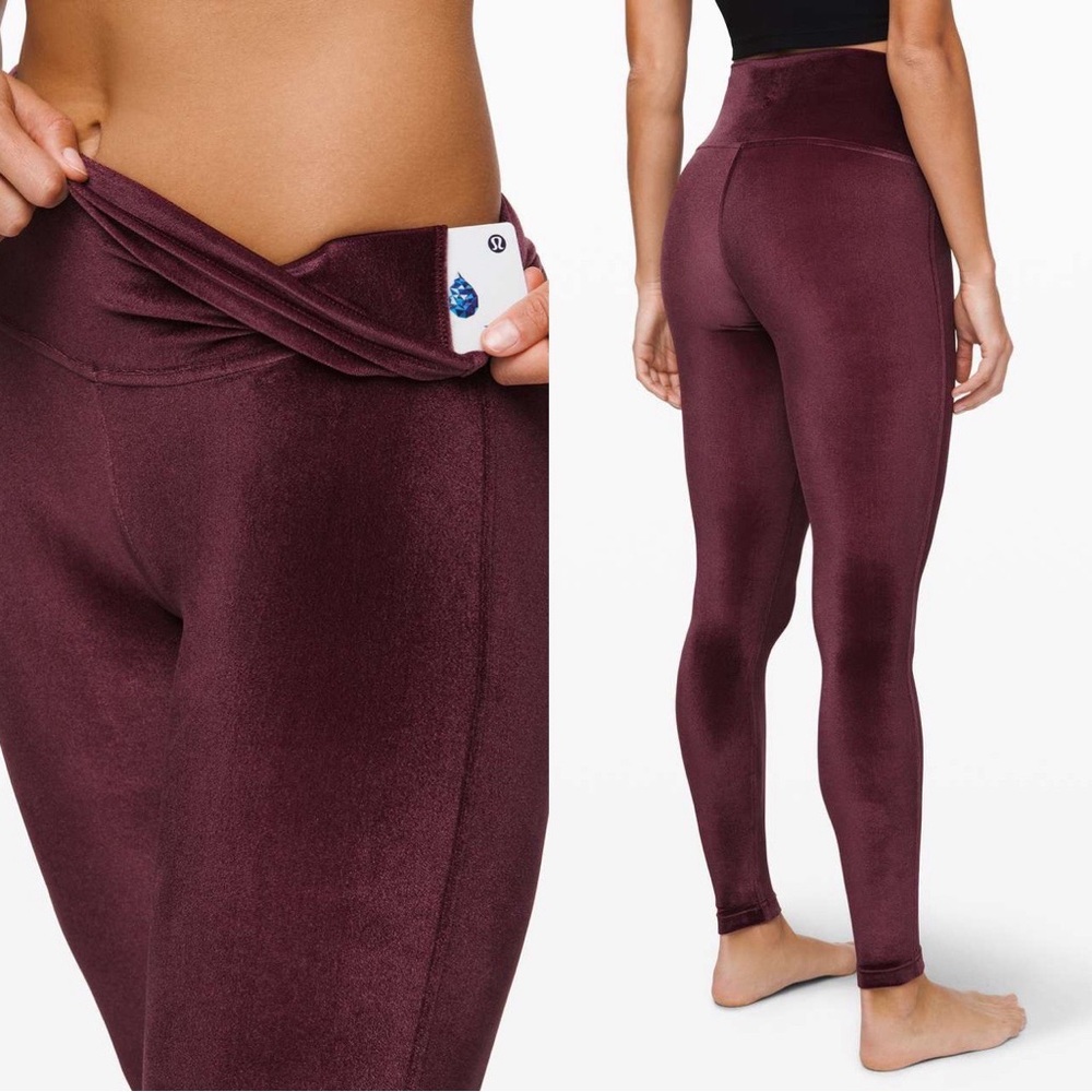 lululemon athletica Burgundy Leggings